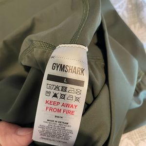 gymshark olive green flare leggings